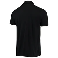 Men's Levelwear Black Chicago Cubs Sector Raglan Polo