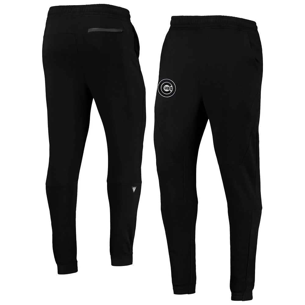 Men's Levelwear Black Chicago Cubs Tempo 22 Fleece Pants