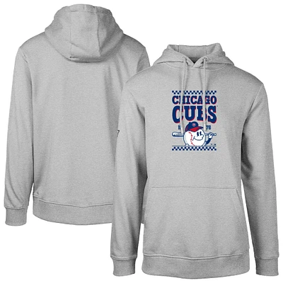 Sweat à capuche gris pour homme de Levelwear Chicago Cubs Podium Inaugural
