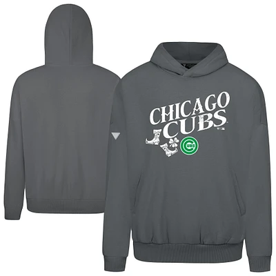 Sweat à capuche gris pour homme de la Saint-Patrick des Chicago Cubs Levelwear
