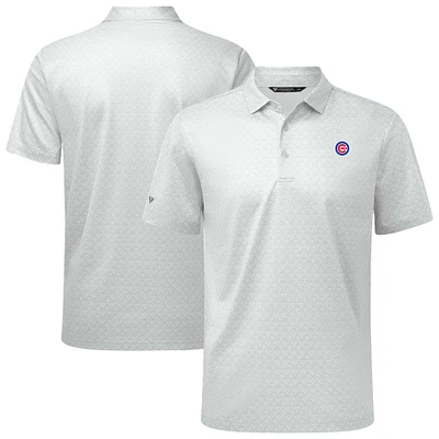 Polo System Insignia 2.0 blanc pour homme de Levelwear des Chicago Cubs