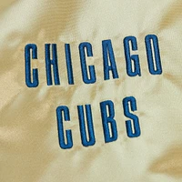 Men's Mitchell & Ness Gold Chicago Cubs OG 2.0 Lightweight Satin Full-Zip Jacket