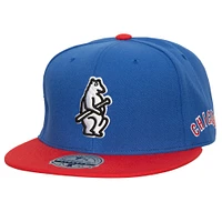 Men's Mitchell & Ness Royal/Red Chicago Cubs Bases Loaded Fitted Hat