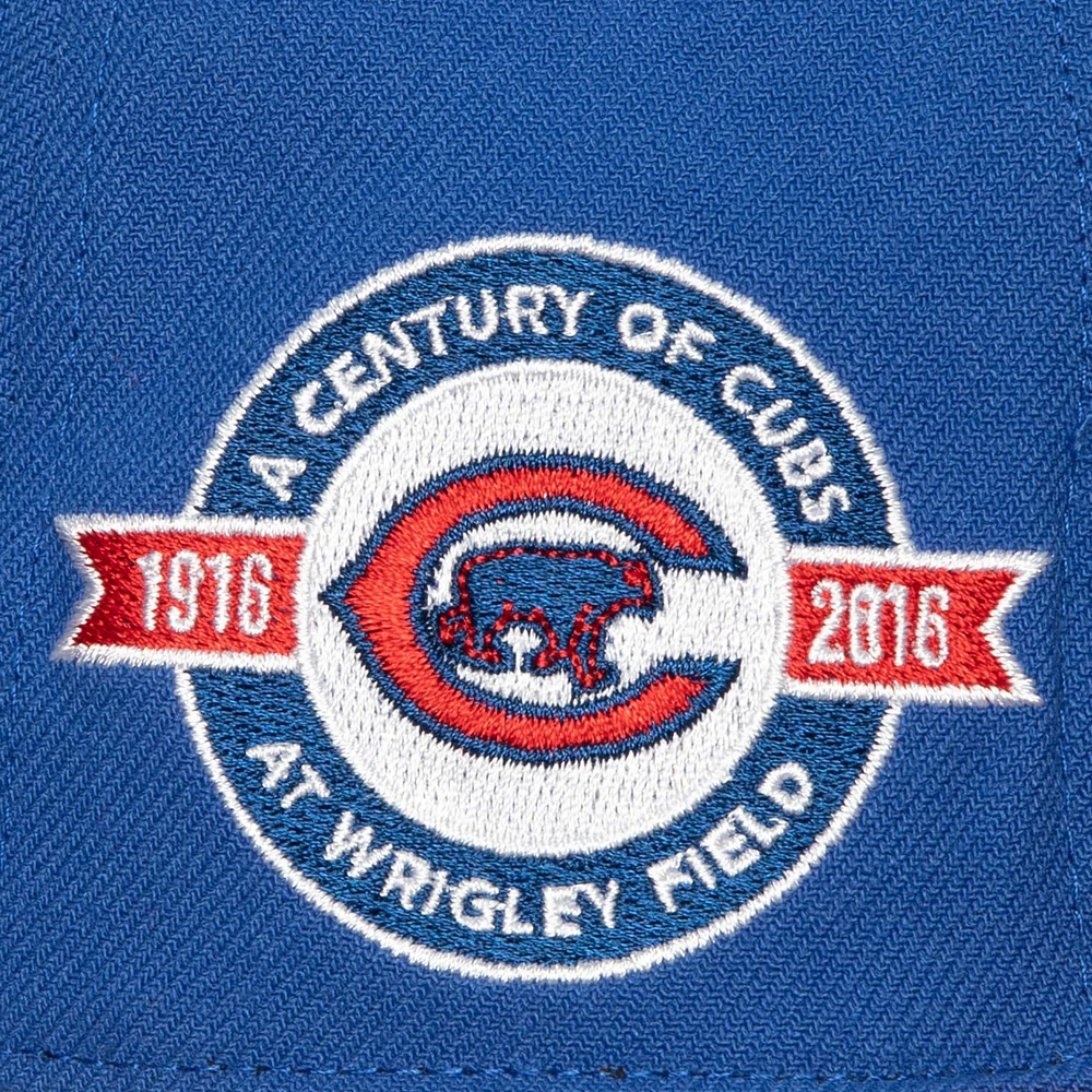 Men's Mitchell & Ness Royal/Red Chicago Cubs Bases Loaded Fitted Hat