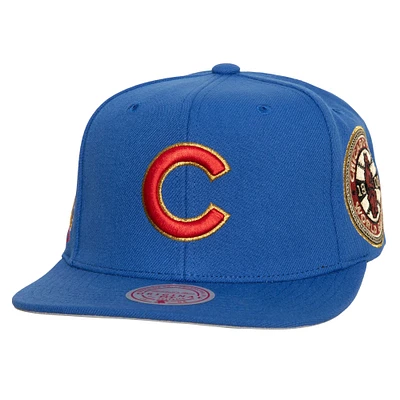 Men's Mitchell & Ness Royal Chicago Cubs Champ'd Up Snapback Hat