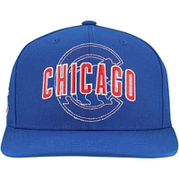 Men's Mitchell & Ness Royal Chicago Cubs Double Up Snapback Hat