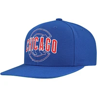 Men's Mitchell & Ness Royal Chicago Cubs Double Up Snapback Hat
