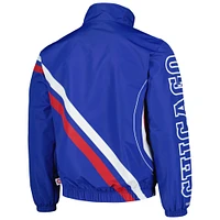 Men's Mitchell & Ness Royal Chicago Cubs Exploded Logo Warm Up Full-Zip Jacket