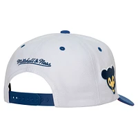 Men's Mitchell & Ness White Chicago Cubs Cooperstown Collection Pro Crown Snapback Hat