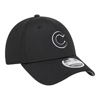 Casquette ajustable Pivot 9FORTY Chicago Cubs noire New Era pour homme