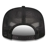 Men's New Era Black Chicago Cubs  Street Team A-Frame Trucker 9FIFTY Snapback Hat