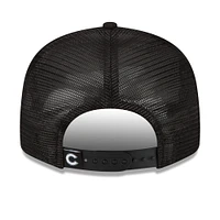 Men's New Era Black Chicago Cubs Street Trucker 9FIFTY Snapback Hat