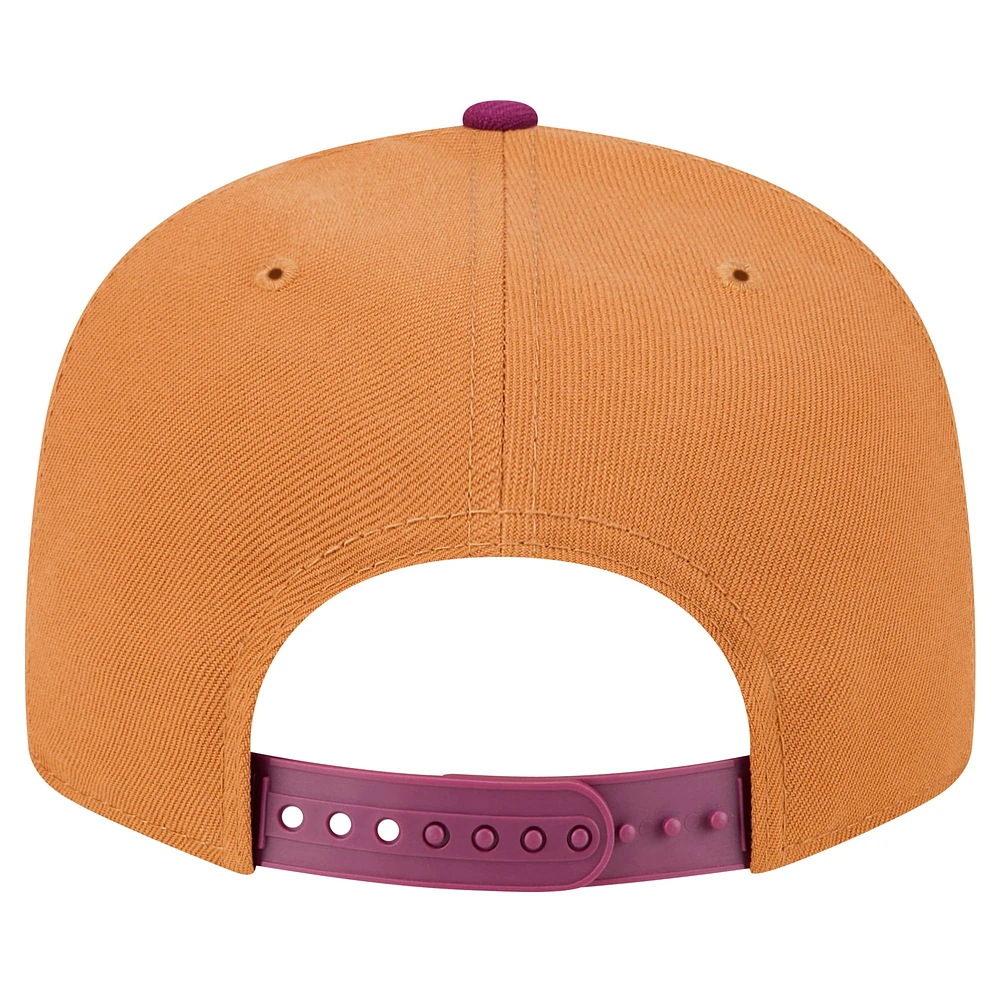 Men's New Era Brown/Purple Chicago Cubs Color Pack Two-Tone 9FIFTY Snapback Hat