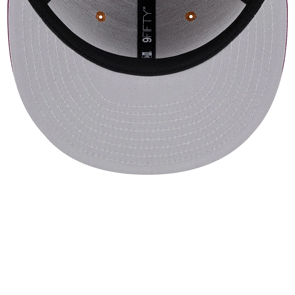 Men's New Era Brown/Purple Chicago Cubs Color Pack Two-Tone 9FIFTY Snapback Hat