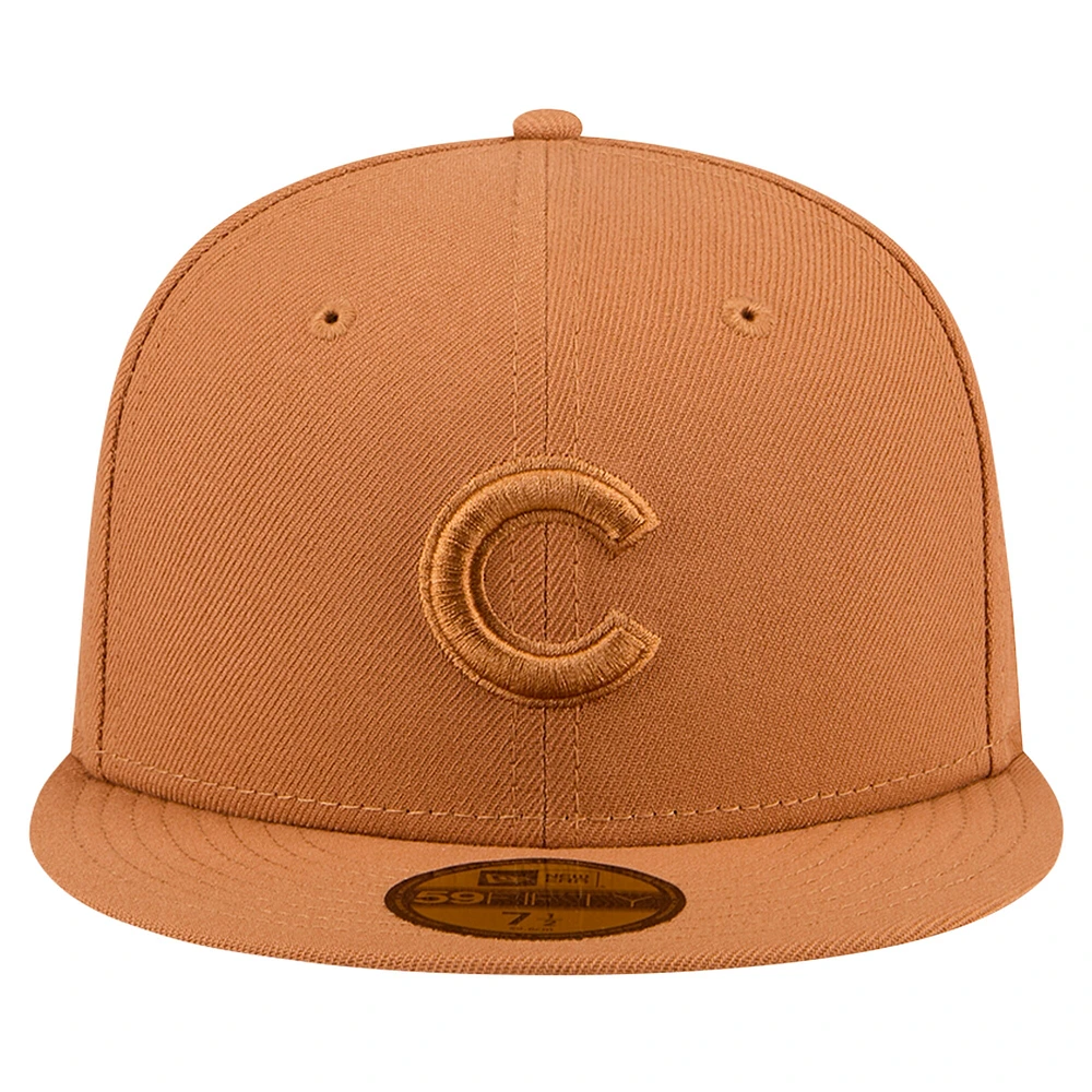 Men's New Era Brown Chicago Cubs Color Pack 59FIFTY Fitted Hat
