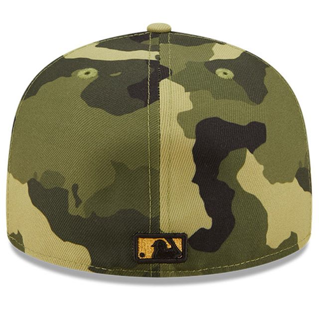 NWE CUBS CAMO MLB 2022 JOURNÉE DES FORCES ARMÉES SUR LE TERRAIN 59FIFTY HATMENHIC