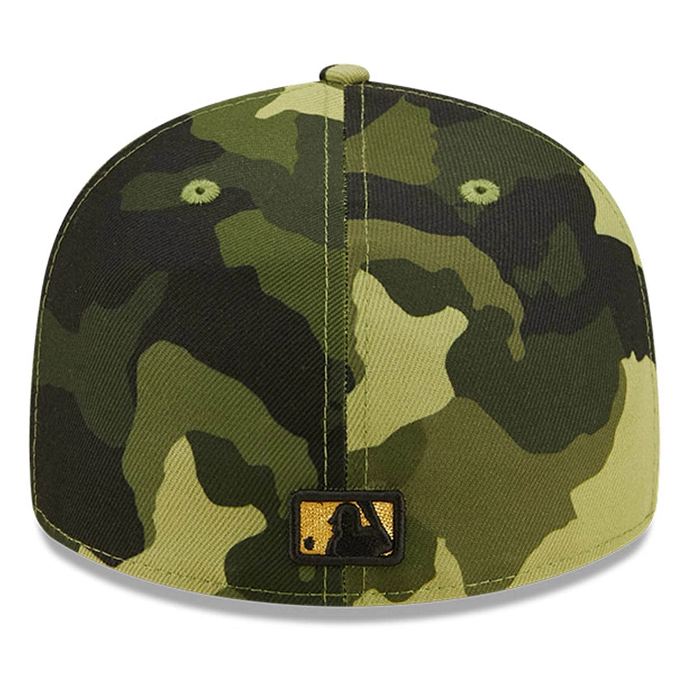 Men's New Era Camo Chicago Cubs 2022 Armed Forces Day On-Field Low Profile 59FIFTY