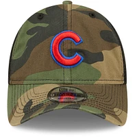 Men's New Era Camo Chicago Cubs Trucker 9TWENTY Snapback Hat