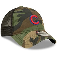 Men's New Era Camo Chicago Cubs Trucker 9TWENTY Snapback Hat