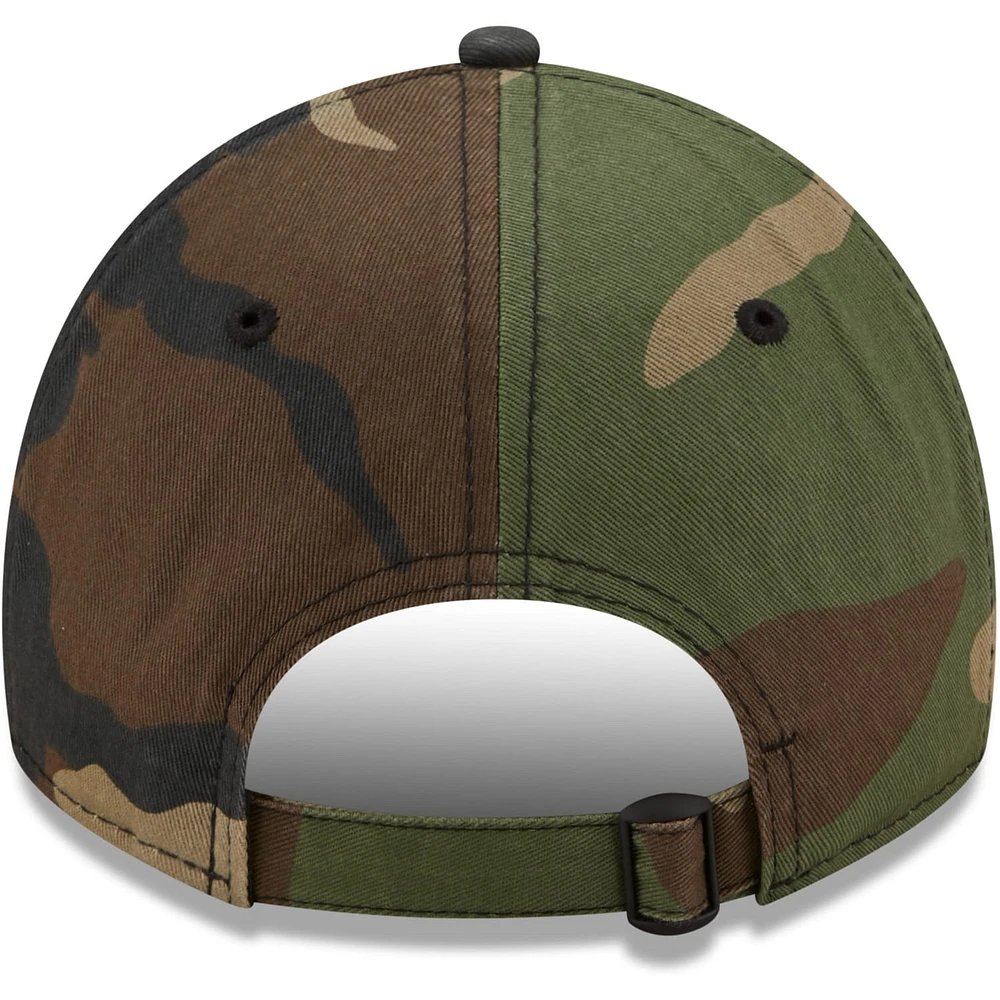 Men's New Era Camo Chicago Cubs Woodland Core Classic 9TWENTY Adjustable Hat
