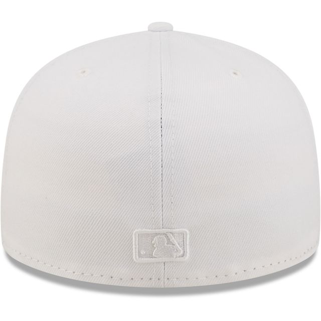 Casquette ajustée 59FIFTY Chicago Cubs New Era pour homme, blanc sur