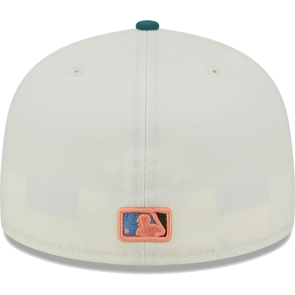 Men's New Era Cream Chicago Cubs Chrome 59FIFTY Fitted Hat
