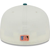 Men's New Era Cream Chicago Cubs Chrome 59FIFTY Fitted Hat