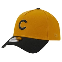 Casquette réglable rustique 9FORTY à cadre en A pour hommes, or/noir, Chicago Cubs New Era