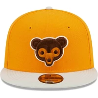 Men's New Era Gold Chicago Cubs Tiramisu  9FIFTY Snapback Hat