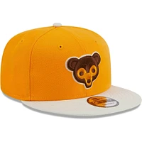 Men's New Era Gold Chicago Cubs Tiramisu  9FIFTY Snapback Hat