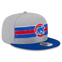 Men's New Era Gray/Royal Chicago Cubs Band 9FIFTY Snapback Hat