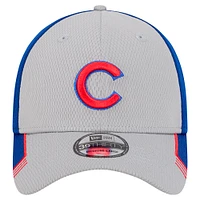 Men's New Era Gray/Royal Chicago Cubs Visor Trim 39THIRTY Flex Hat