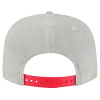 Men's New Era Gray Chicago Cubs Corduroy Golfer Snapback Hat