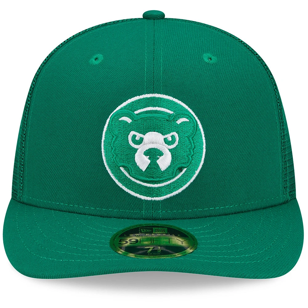 Casquette ajustée 59FIFTY verte Chicago Cubs 2022 de la Saint-Patrick New Era pour homme