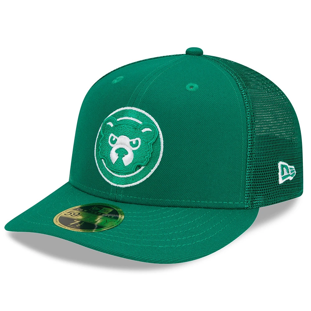 Casquette ajustée 59FIFTY verte Chicago Cubs 2022 de la Saint-Patrick New Era pour homme