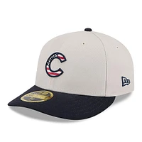 Men's New Era  Khaki/Black Chicago Cubs 2024 Fourth of July Low Profile 59FIFTY Fitted Hat