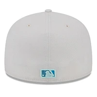 Men's New Era Khaki Chicago Cubs Stone Mist 59FIFTY Fitted Hat