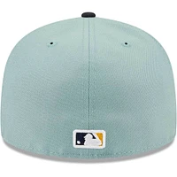 Casquette ajustée 59FIFTY Chicago Cubs Beach Kiss New Era pour homme, bleu clair/bleu marine