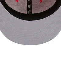 Casquette ajustée 59FIFTY Spring Color Two-Tone pour homme des Chicago Cubs New Era, rouge/lavande