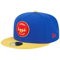 Men's New Era  Royal/Yellow Chicago Cubs Empire 59FIFTY Fitted Hat