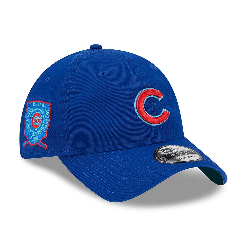 Casquette réglable New Era Royal Chicago Cubs 2023 MLB Father's Day 9TWENTY pour homme