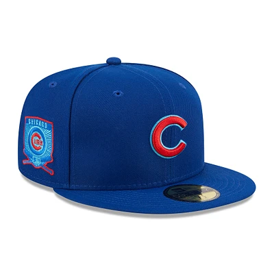 NWE CUBS ROYAL MLB 2023 FÊTE DES PÈRES SUR LE TERRAIN 59FIFTY HATMENHIC