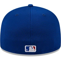 Men's New Era  Royal Chicago Cubs 2024 Batting Practice On-Field 59FIFTY Fitted Hat