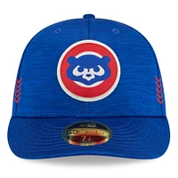 Men's New Era  Royal Chicago Cubs 2024 Clubhouse Low Profile 59FIFTY Fitted Hat