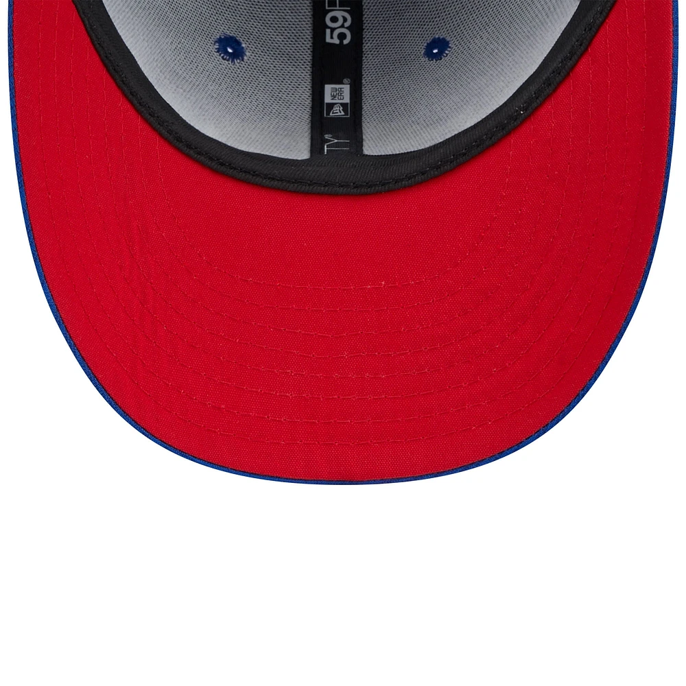 Men's New Era  Royal Chicago Cubs 2024 Clubhouse Low Profile 59FIFTY Fitted Hat