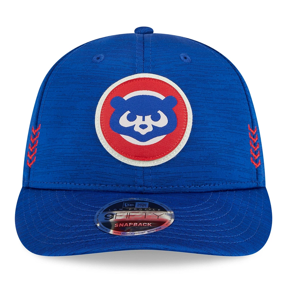Men's New Era Royal Chicago Cubs 2024 Clubhouse Low Profile 9FIFTY Snapback Hat