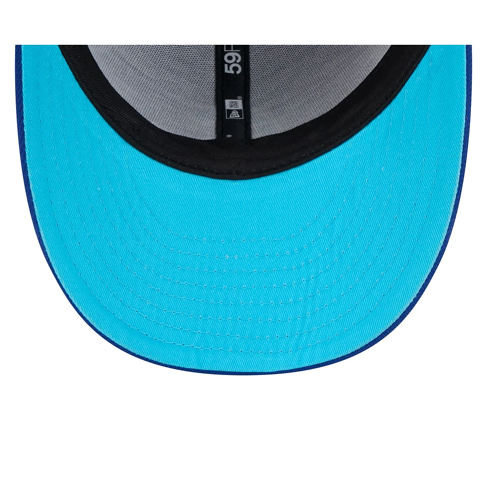 Casquette ajustée 59FIFTY à profil bas pour la fête des pères Royal Chicago Cubs 2024 New Era hommes