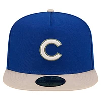 Men's New Era Royal Chicago Cubs Canvas A-Frame 59FIFTY Fitted Hat