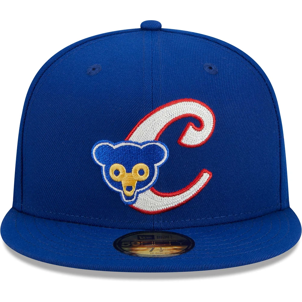 Men's New Era Royal Chicago Cubs Duo Logo 59FIFTY Fitted Hat