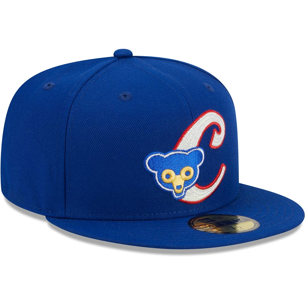 Men's New Era Royal Chicago Cubs Duo Logo 59FIFTY Fitted Hat